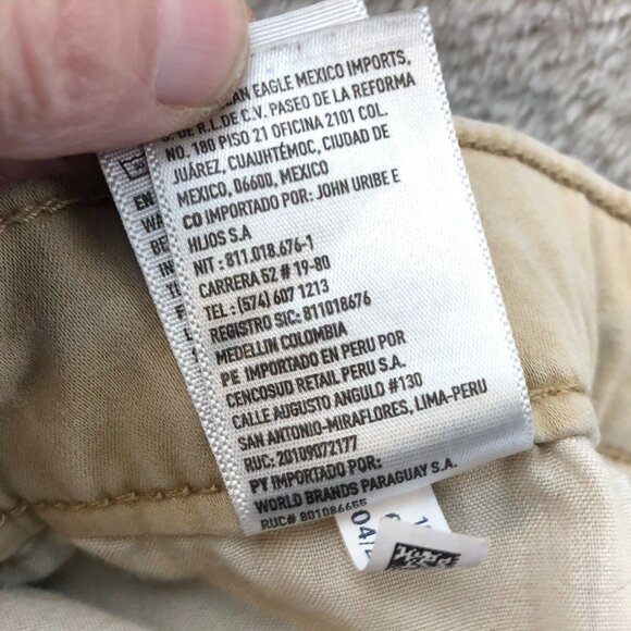 American Eagle Women's Beige Skinny Pants Size 10 Regular Fit Stretch - Picture 10 of 13